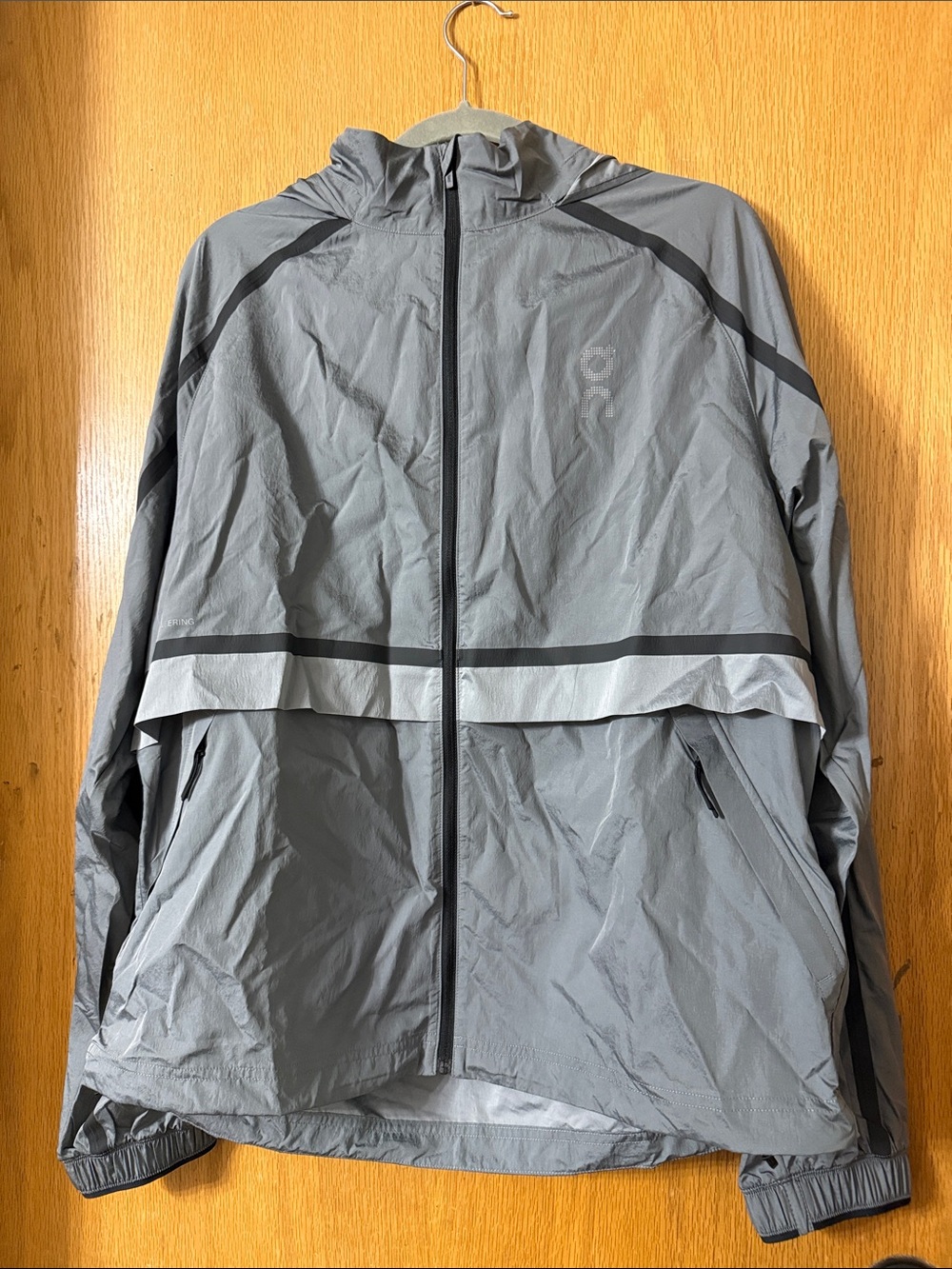 On Running Men's Gray Performance Volt Jacket